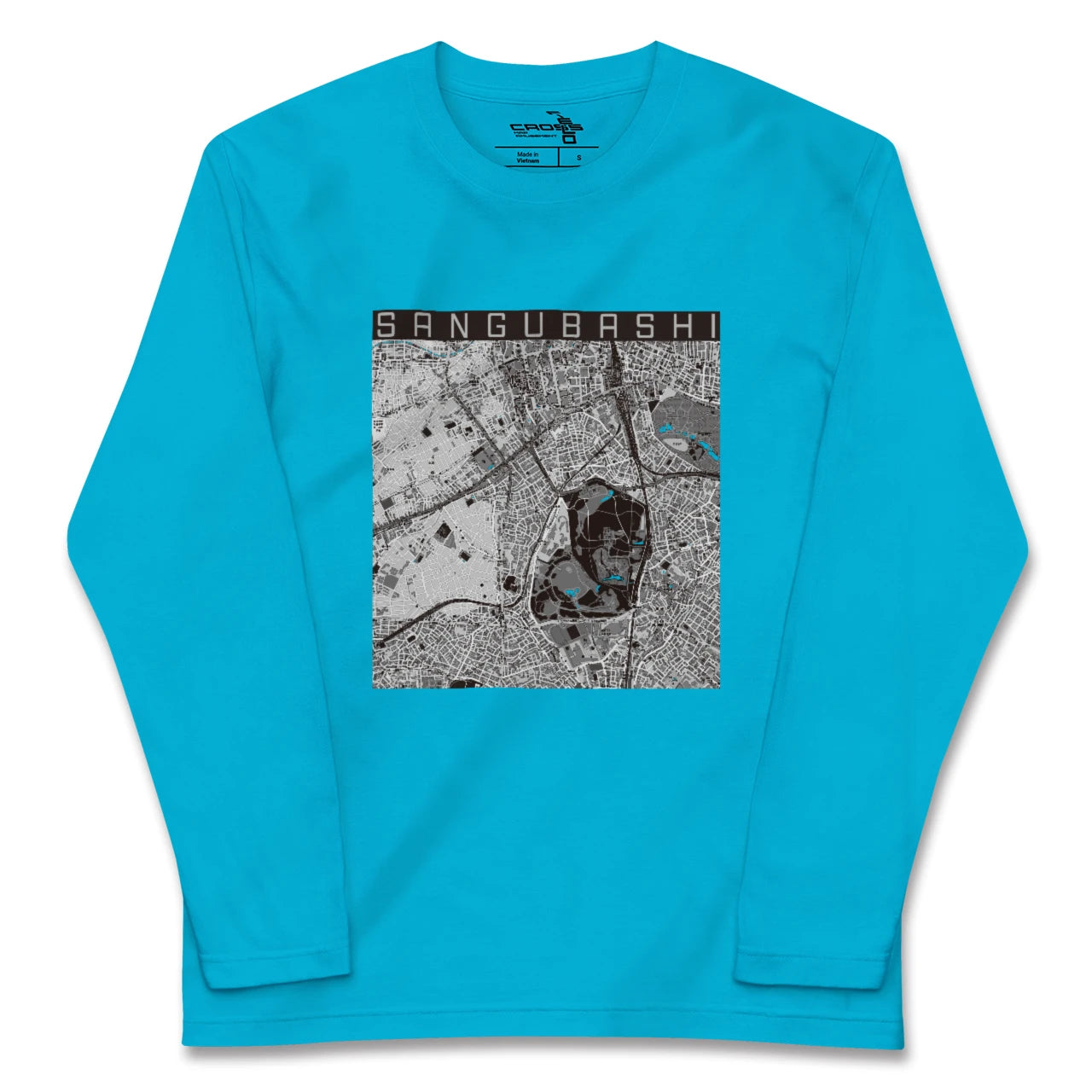 【参宮橋(東京都)】地図柄ロングスリーブTシャツ