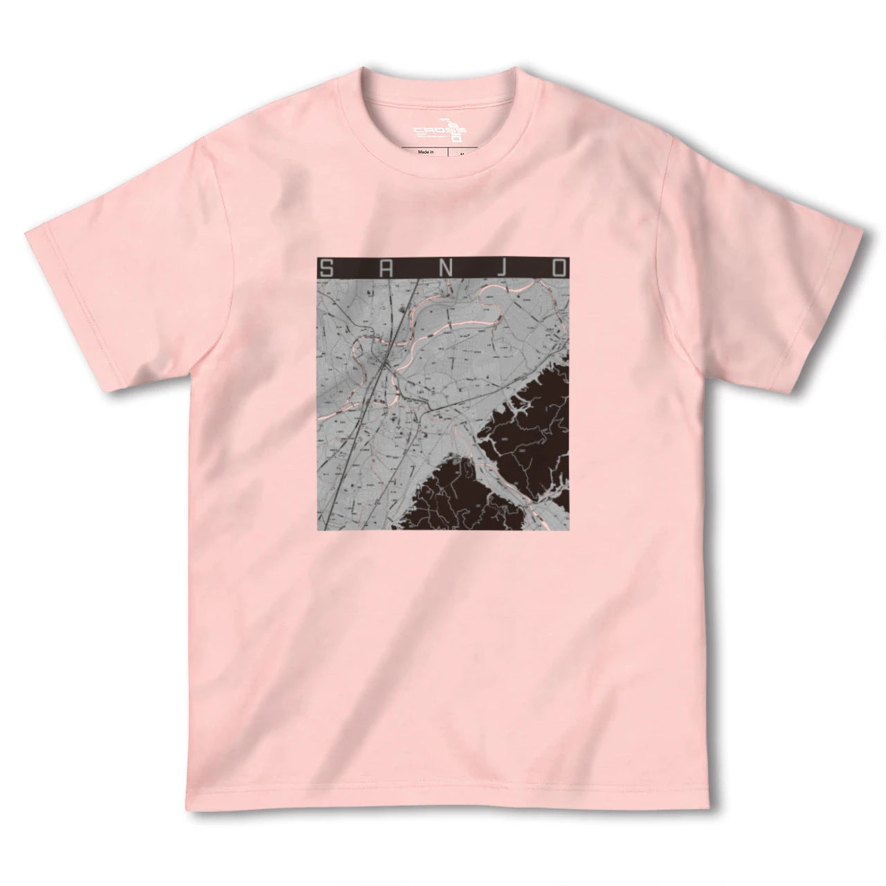 【三条(新潟県)(新潟県)】地図柄ヘビーウェイトTシャツ