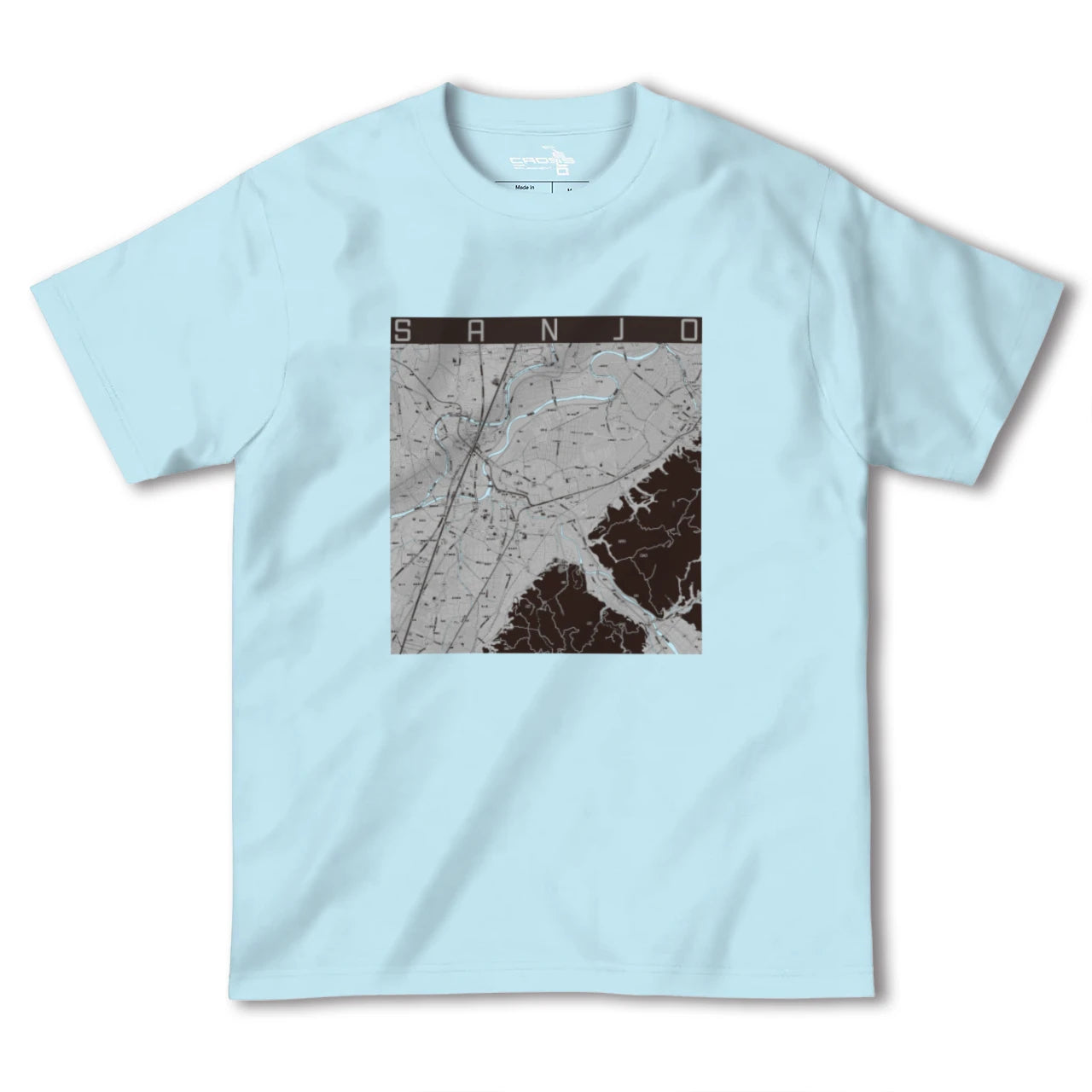 【三条(新潟県)(新潟県)】地図柄ヘビーウェイトTシャツ