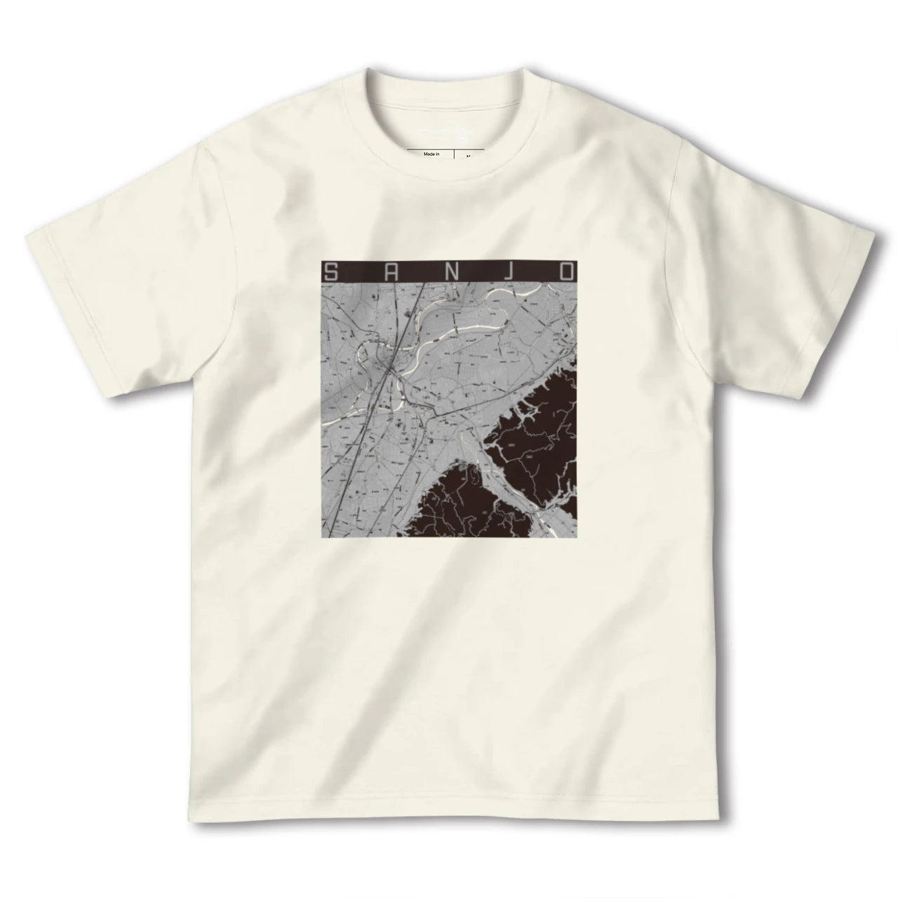 【三条(新潟県)(新潟県)】地図柄ヘビーウェイトTシャツ