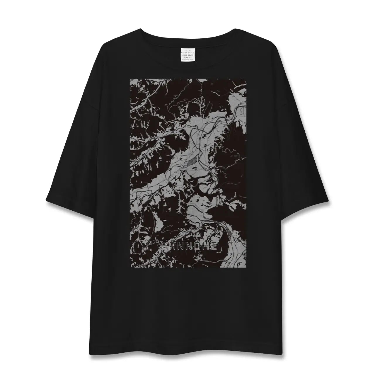 【三戸(青森県)】地図柄ビッグシルエットTシャツ