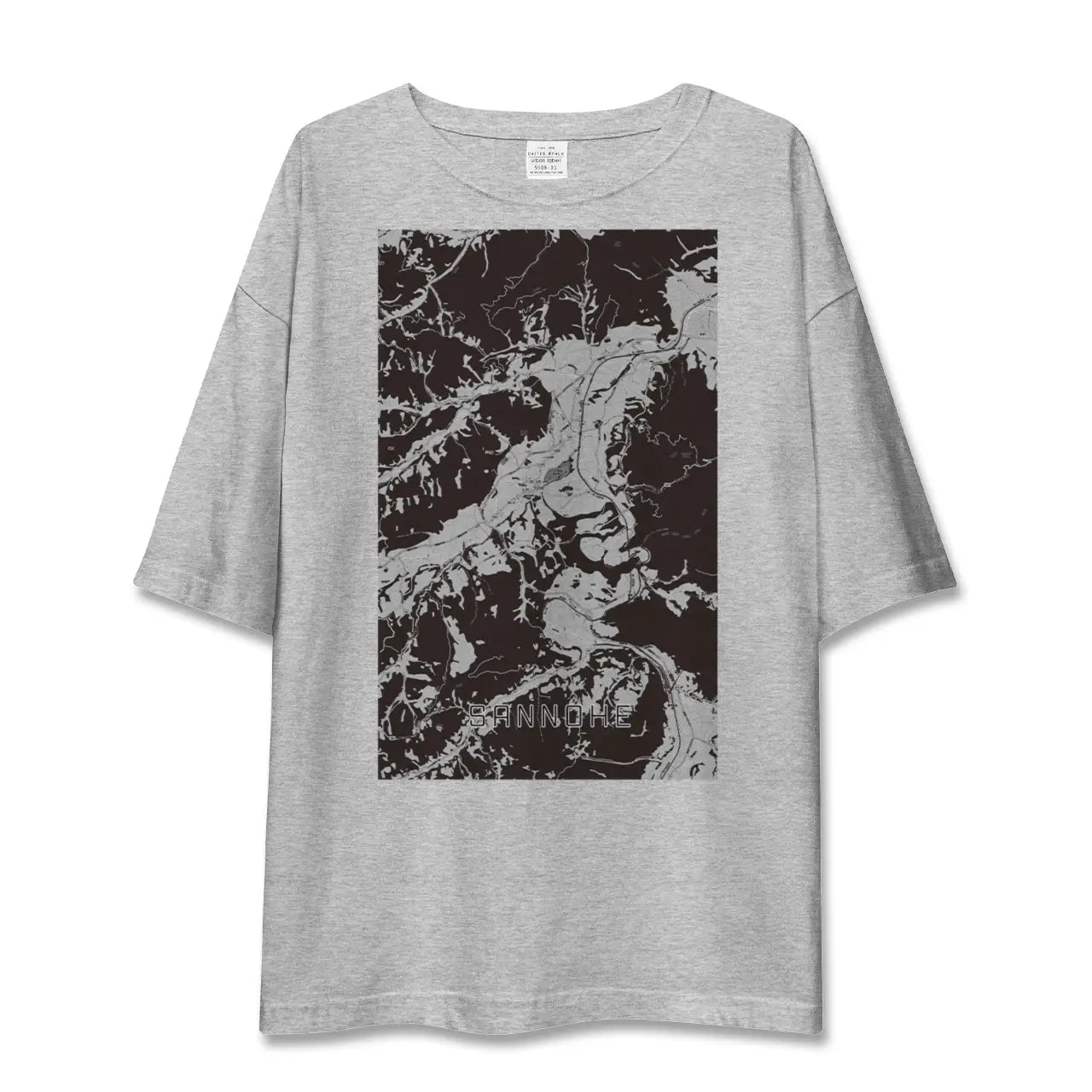 【三戸(青森県)】地図柄ビッグシルエットTシャツ