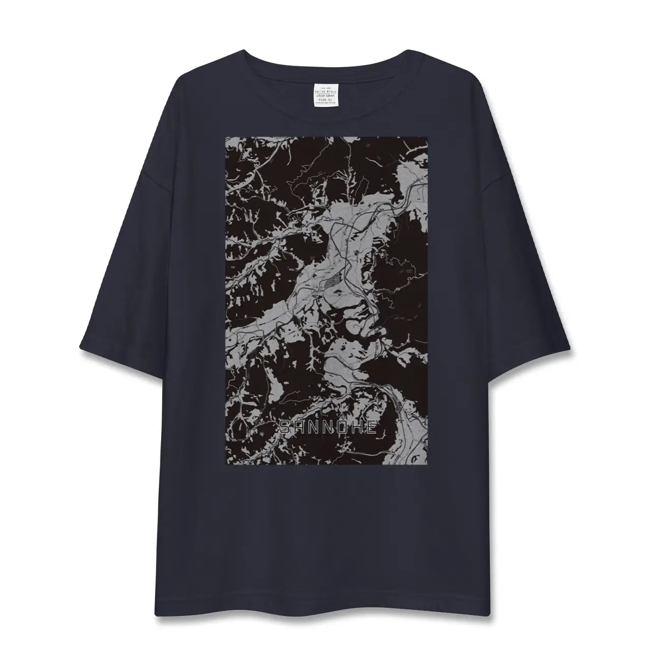 【三戸(青森県)】地図柄ビッグシルエットTシャツ