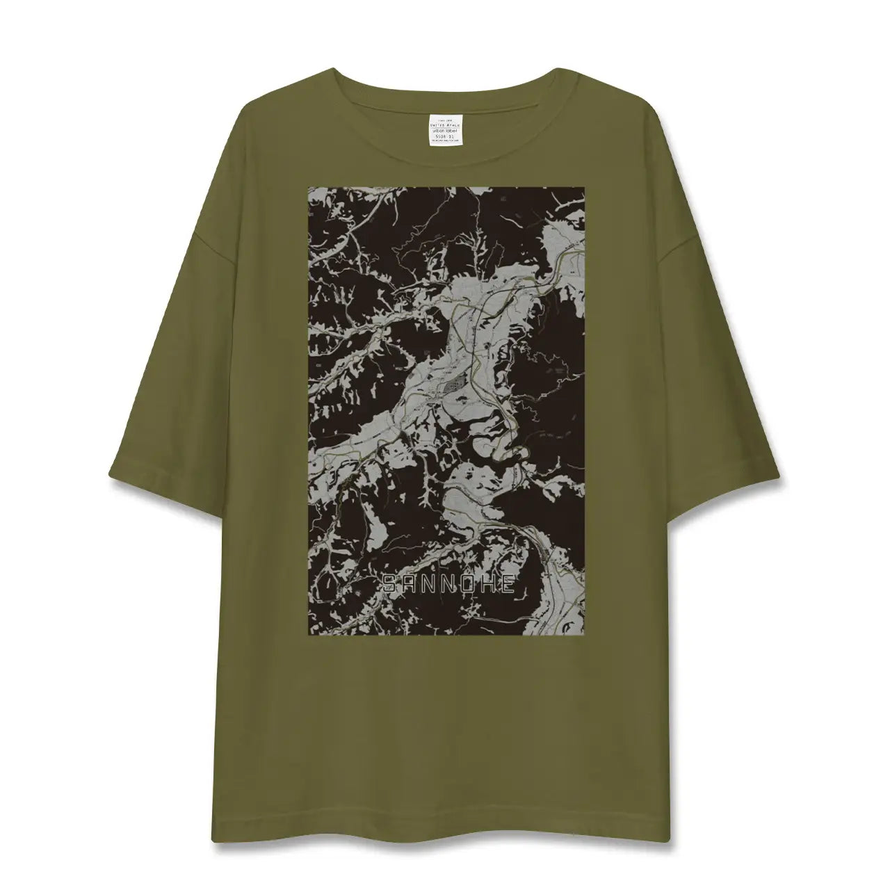 【三戸(青森県)】地図柄ビッグシルエットTシャツ
