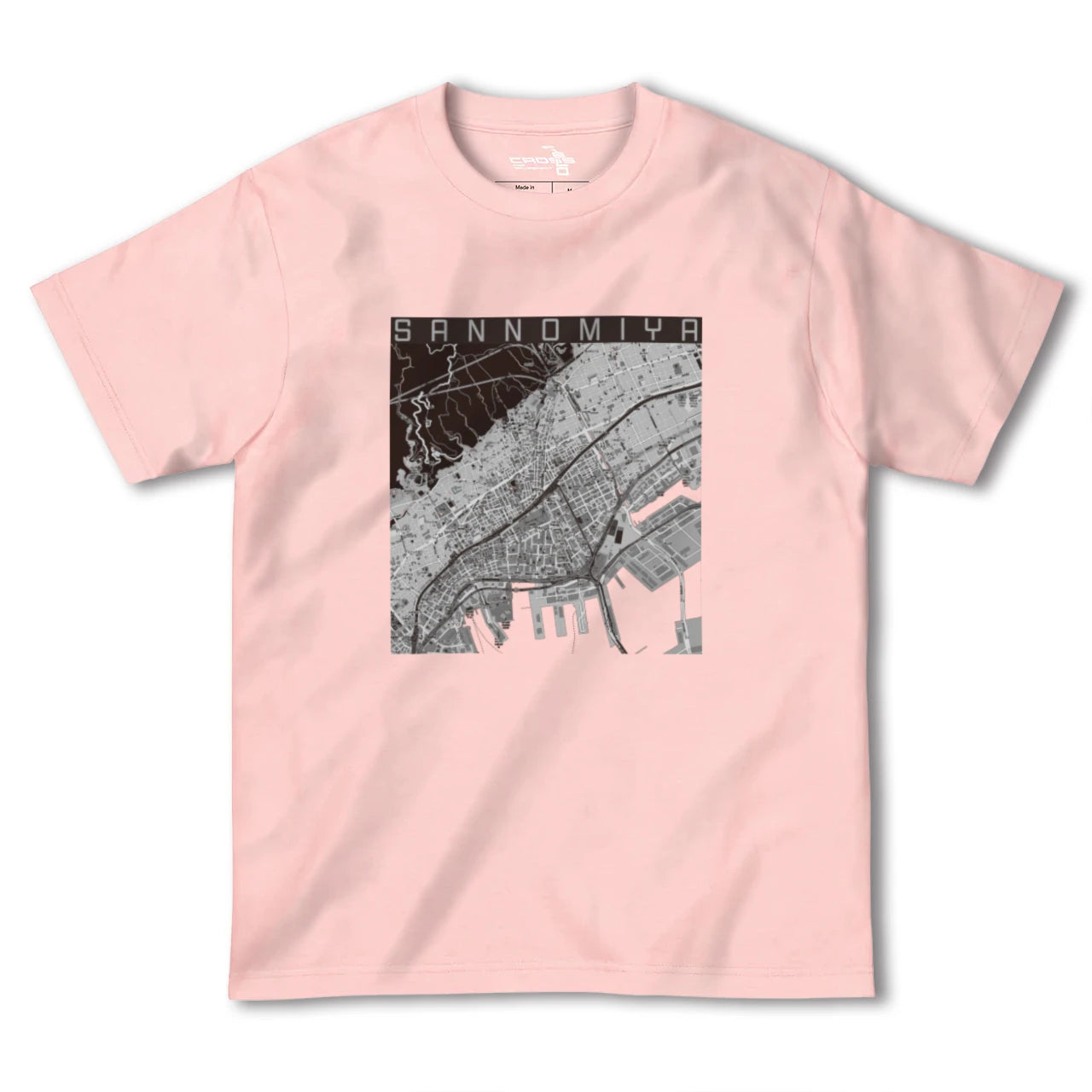 【三宮(兵庫県)】地図柄ヘビーウェイトTシャツ
