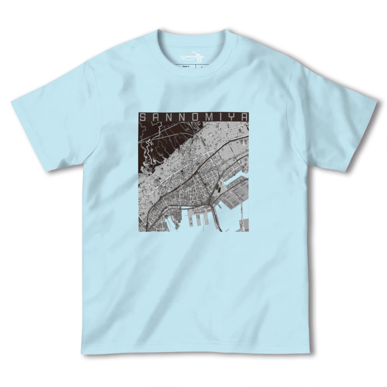 【三宮(兵庫県)】地図柄ヘビーウェイトTシャツ