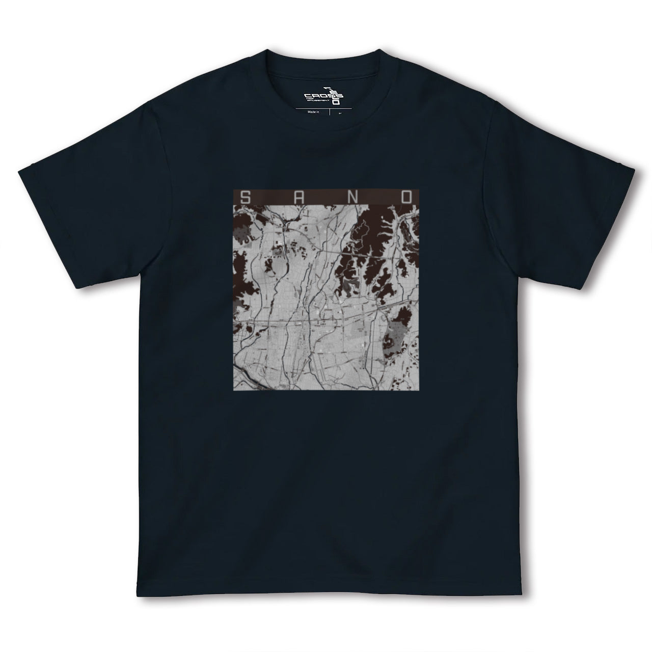 【佐野(栃木県)】地図柄ヘビーウェイトTシャツ