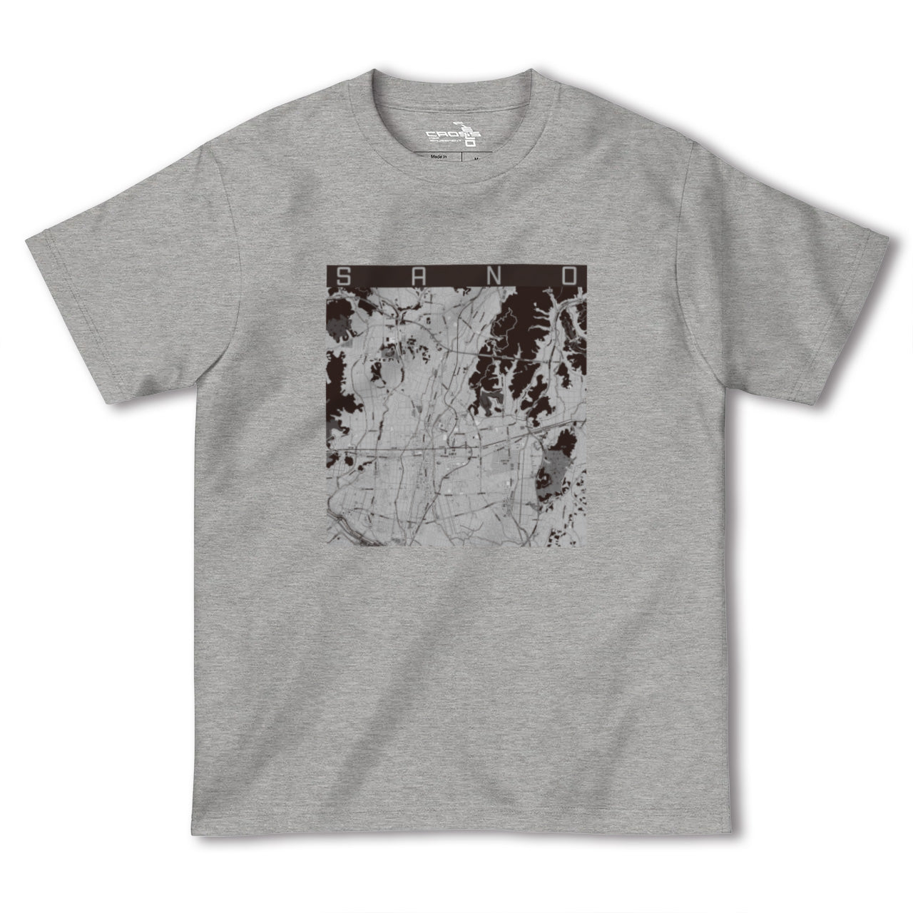 【佐野(栃木県)】地図柄ヘビーウェイトTシャツ