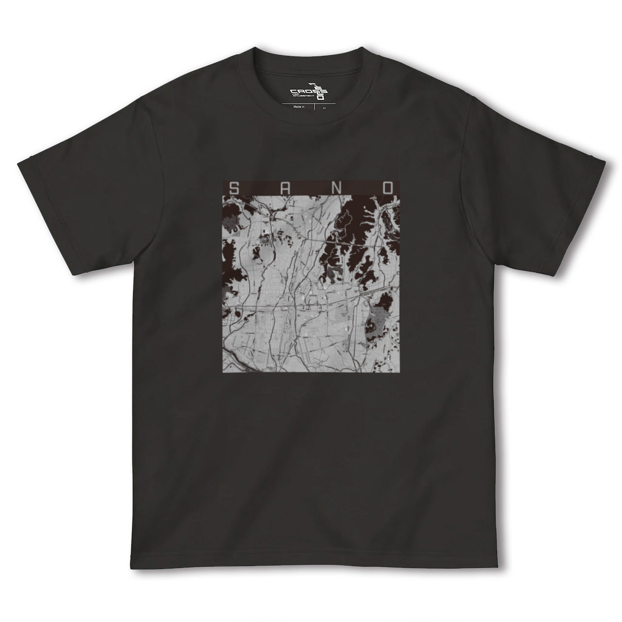 【佐野(栃木県)】地図柄ヘビーウェイトTシャツ