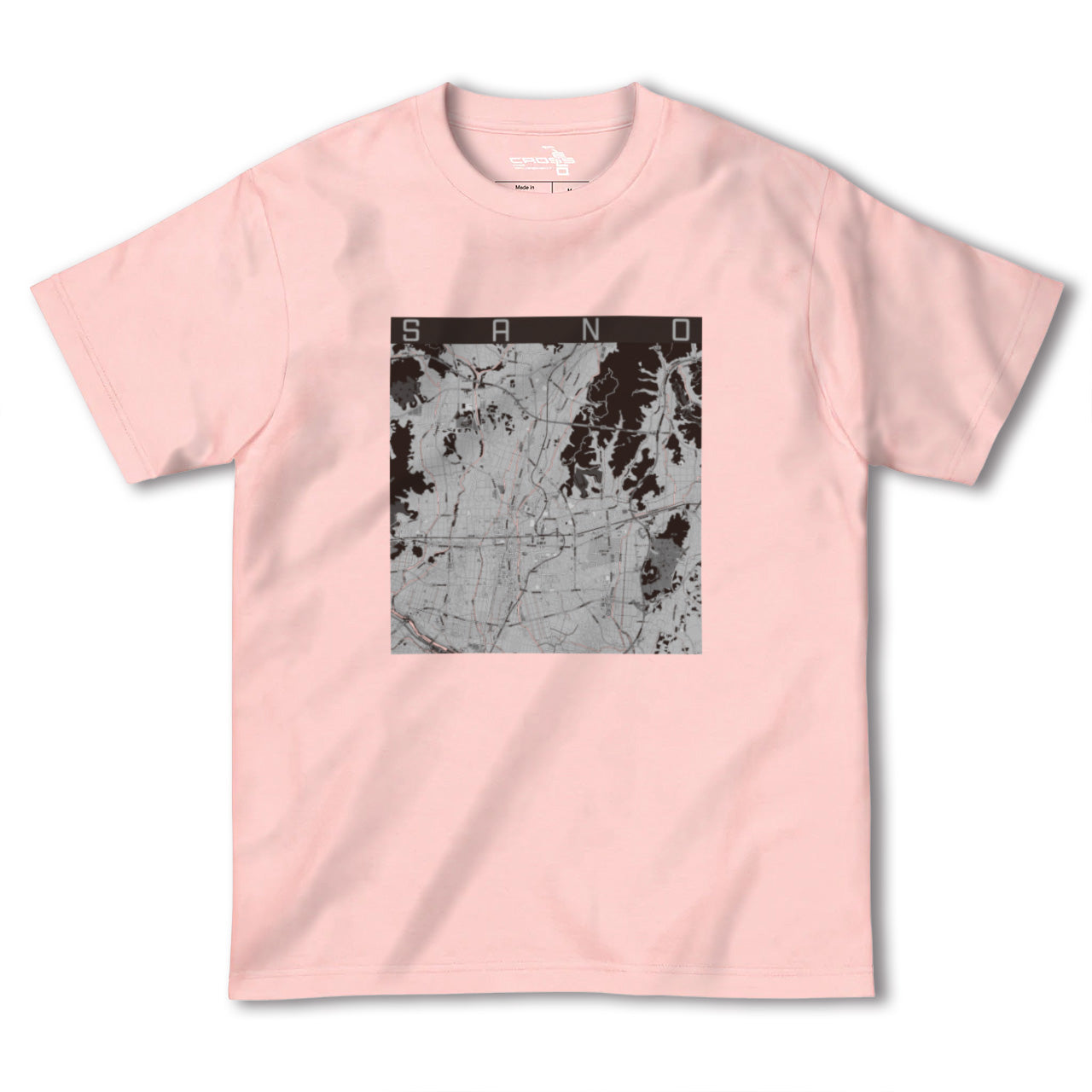 【佐野(栃木県)】地図柄ヘビーウェイトTシャツ