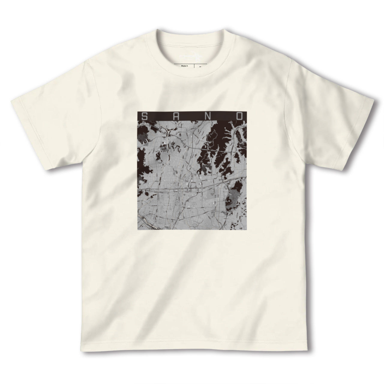 【佐野(栃木県)】地図柄ヘビーウェイトTシャツ