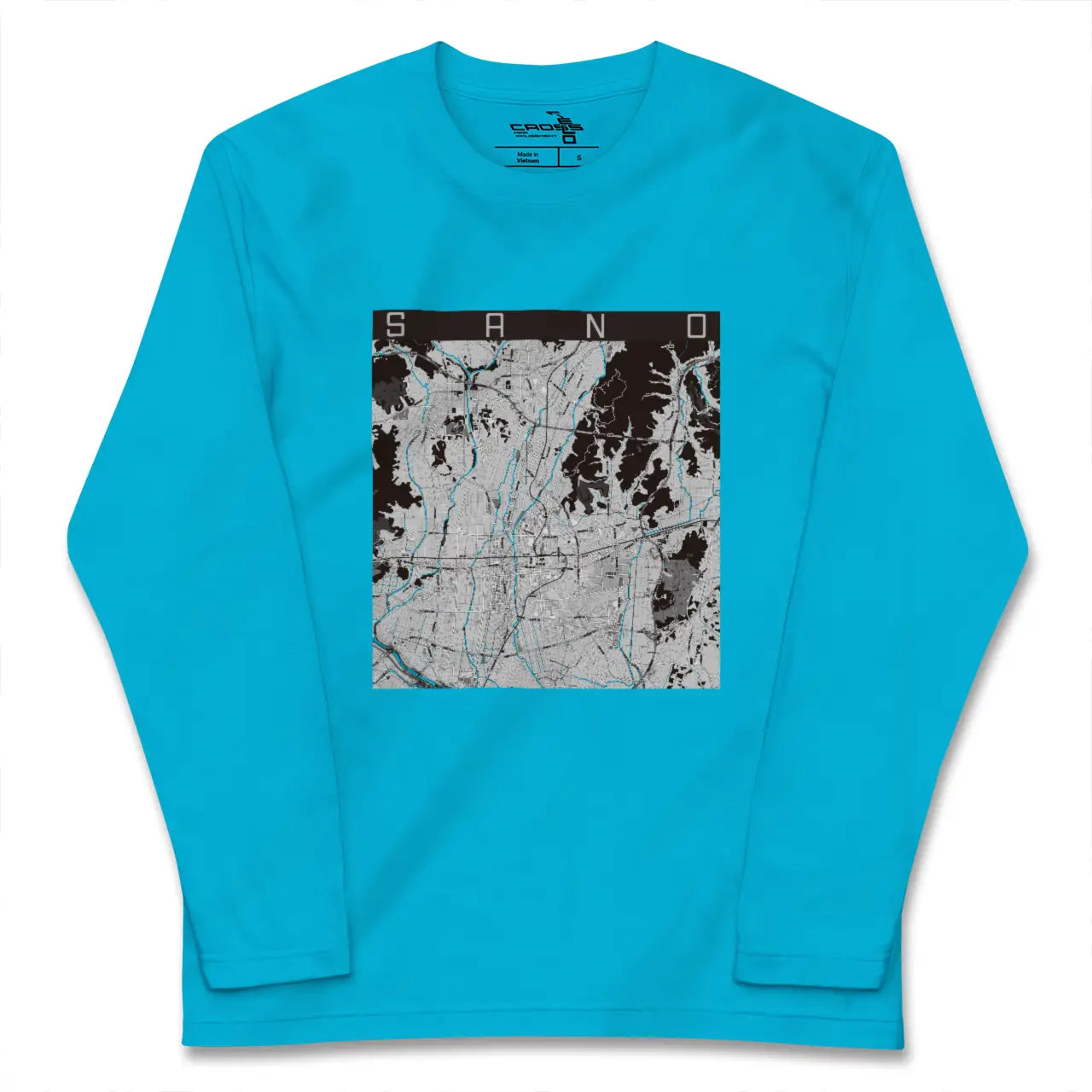 【佐野(栃木県)】地図柄ロングスリーブTシャツ