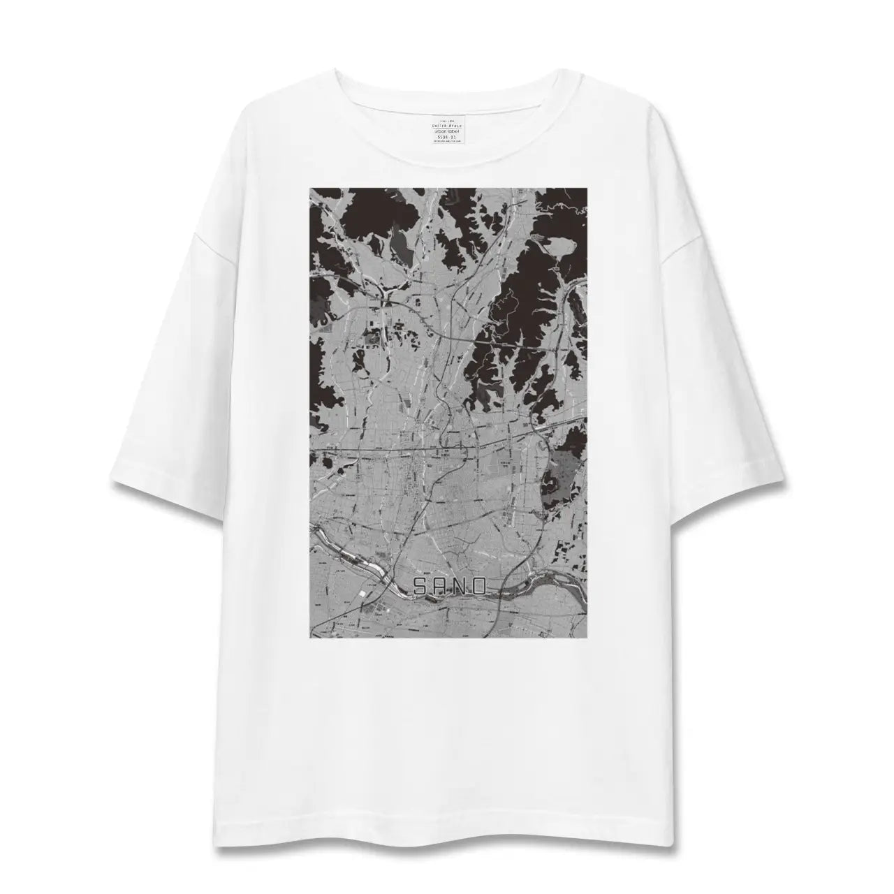【佐野(栃木県)】地図柄ビッグシルエットTシャツ