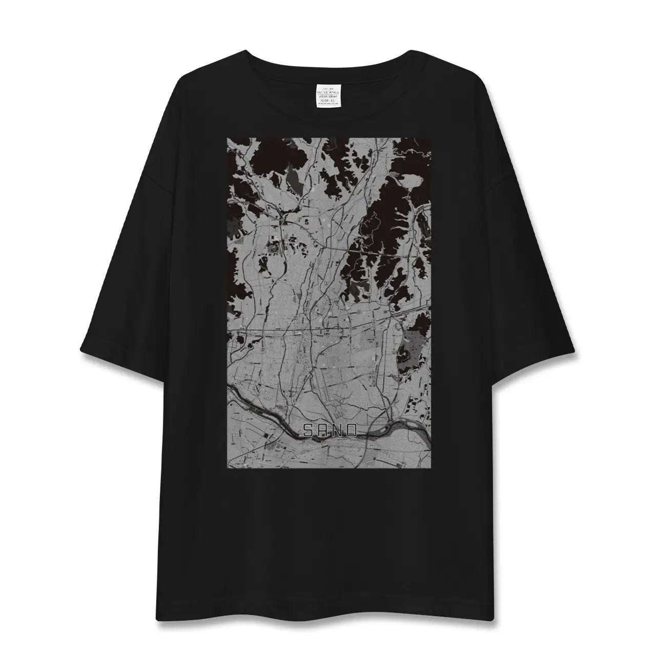 【佐野(栃木県)】地図柄ビッグシルエットTシャツ