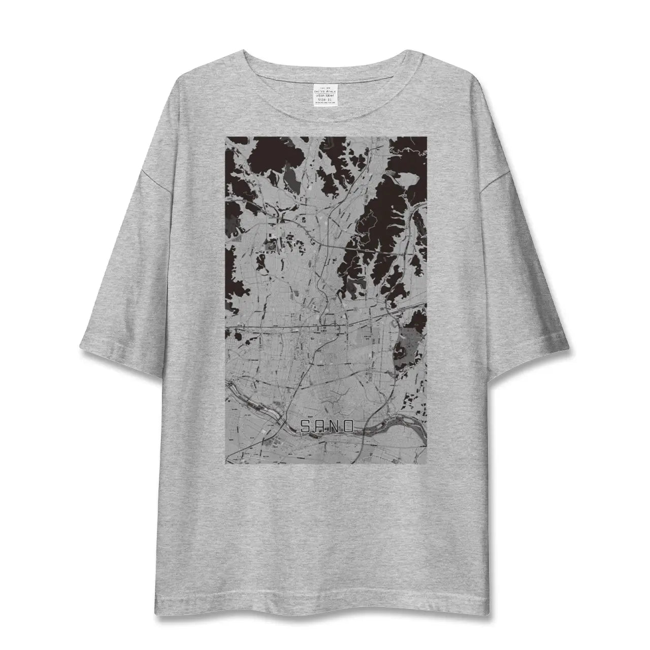 【佐野(栃木県)】地図柄ビッグシルエットTシャツ