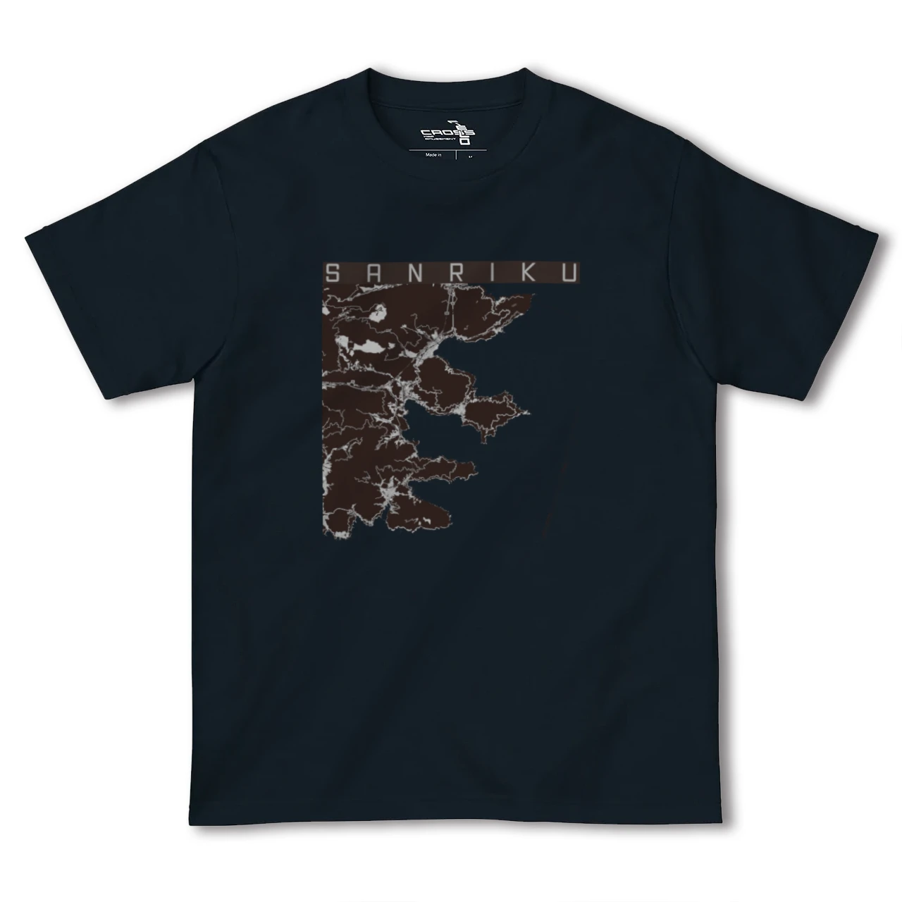 【三陸(岩手県)】地図柄ヘビーウェイトTシャツ