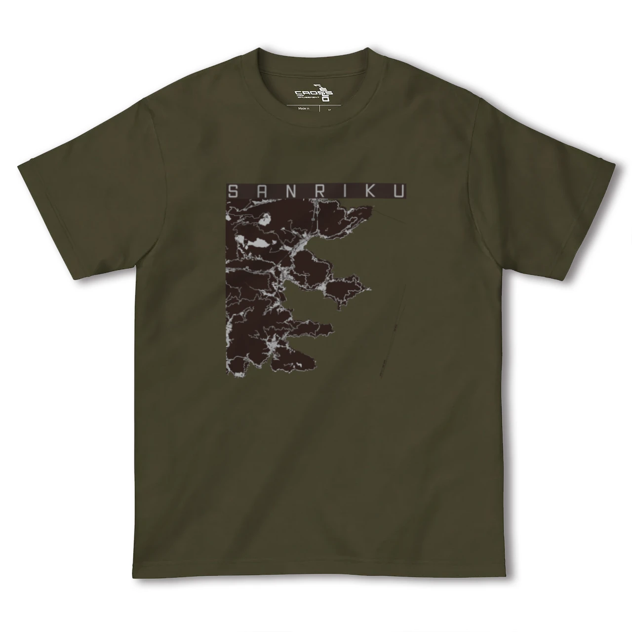 【三陸(岩手県)】地図柄ヘビーウェイトTシャツ