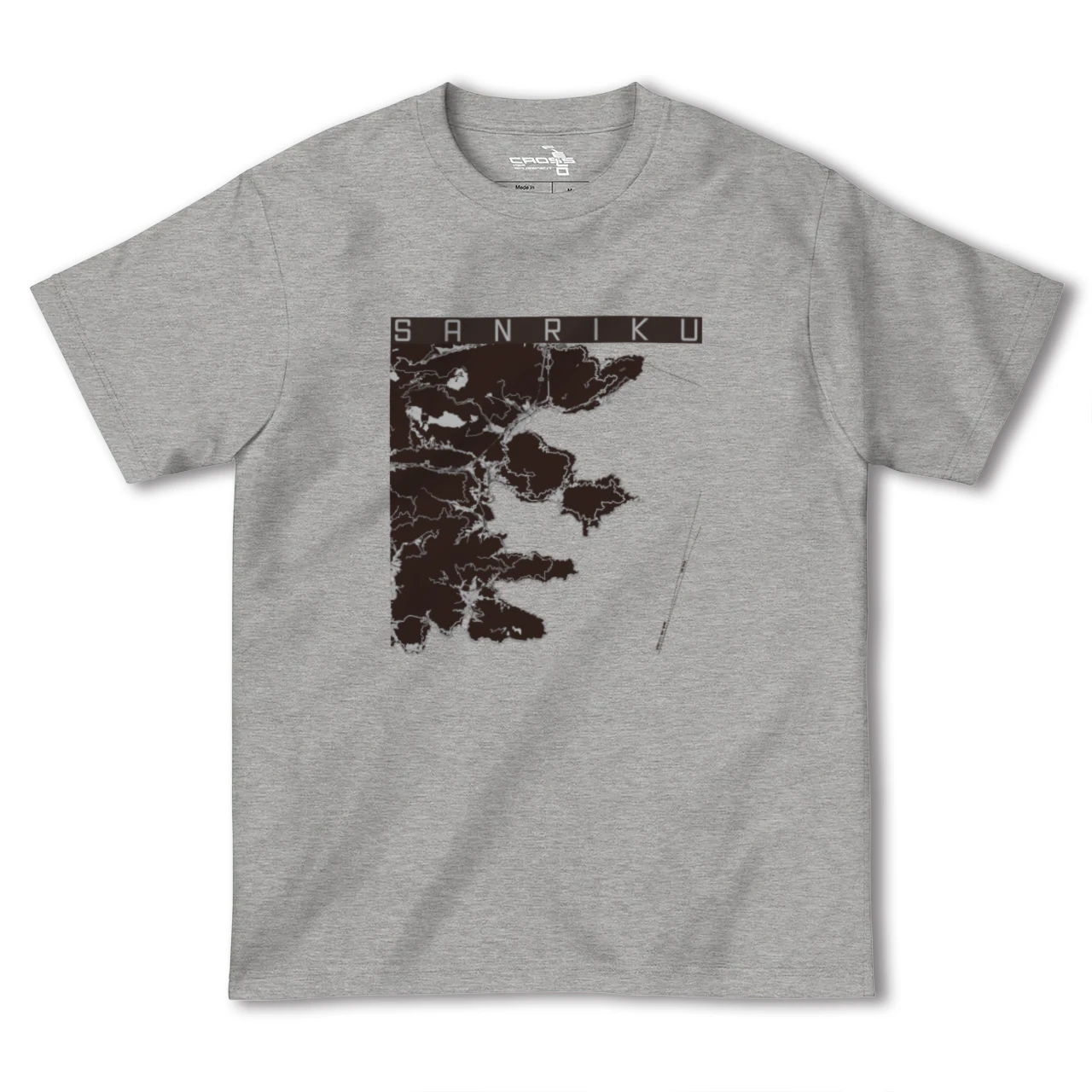 【三陸(岩手県)】地図柄ヘビーウェイトTシャツ