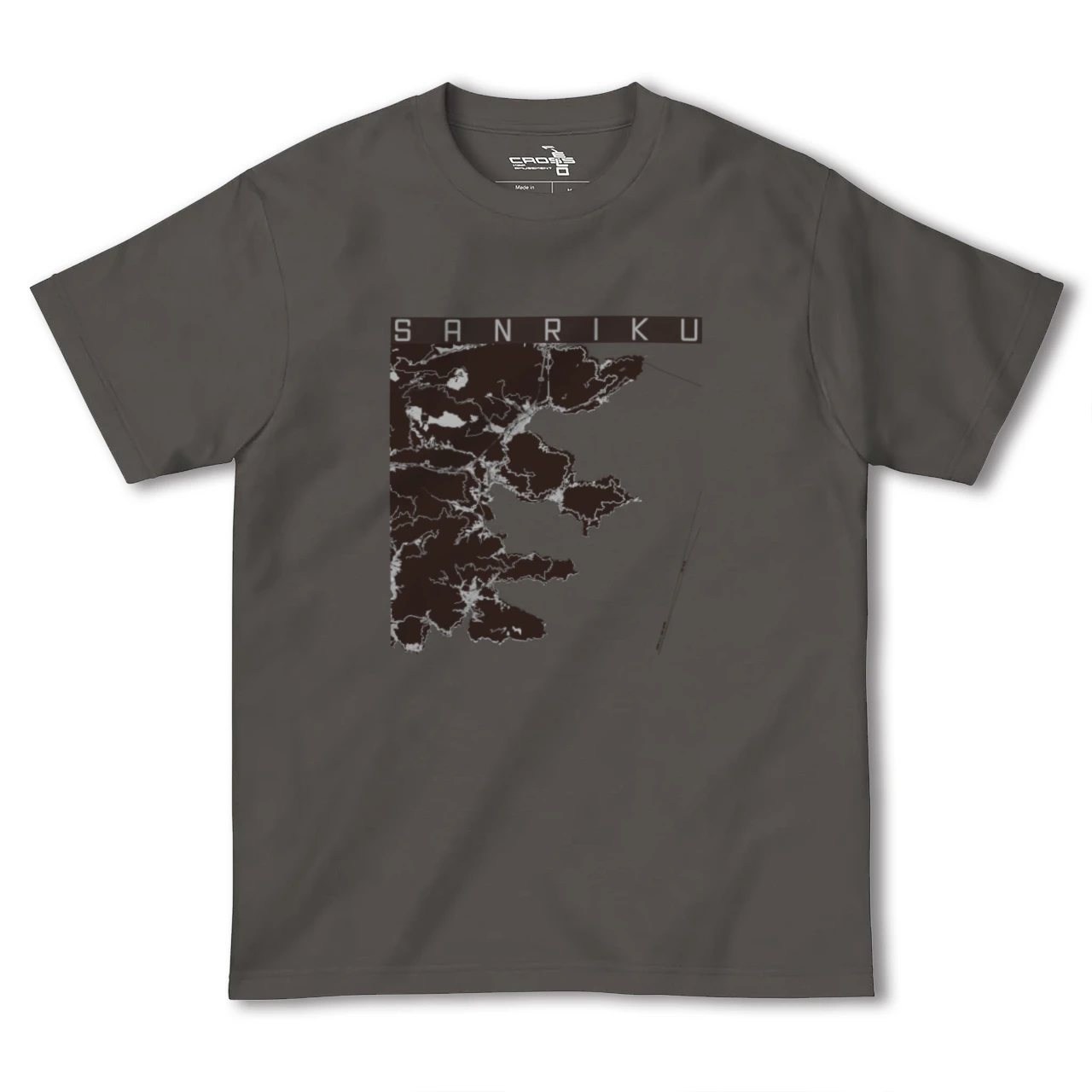 【三陸(岩手県)】地図柄ヘビーウェイトTシャツ