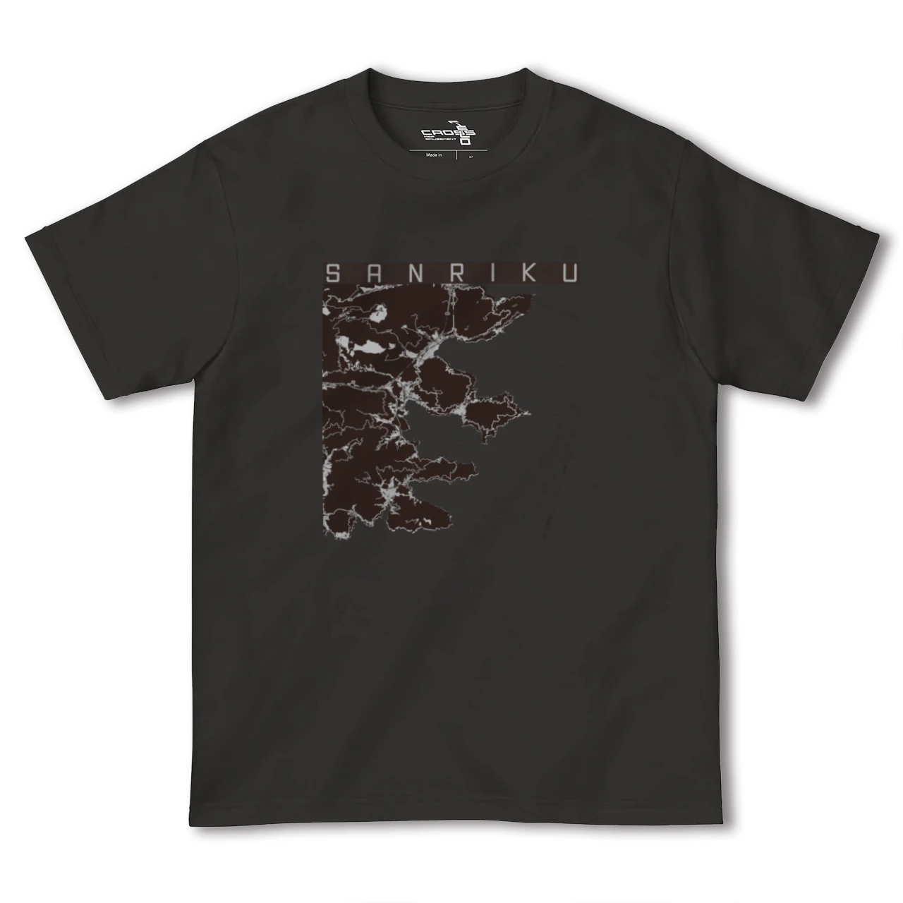 【三陸(岩手県)】地図柄ヘビーウェイトTシャツ
