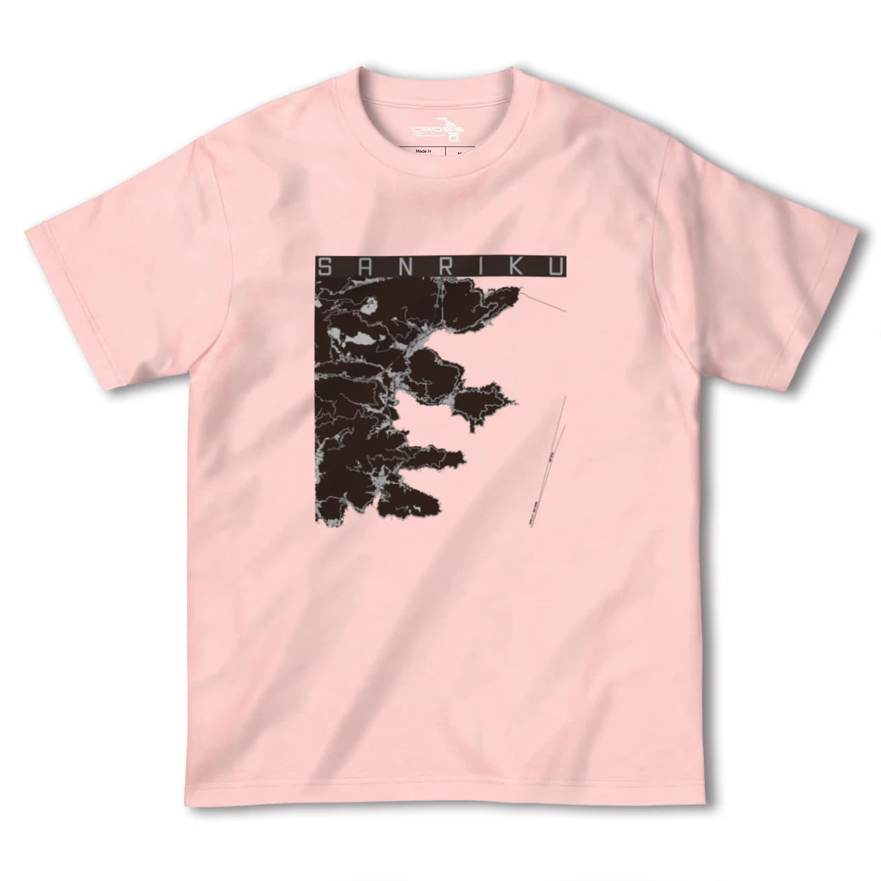 【三陸(岩手県)】地図柄ヘビーウェイトTシャツ