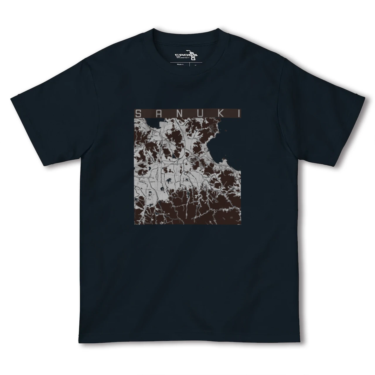 【さぬき(香川県)】地図柄ヘビーウェイトTシャツ