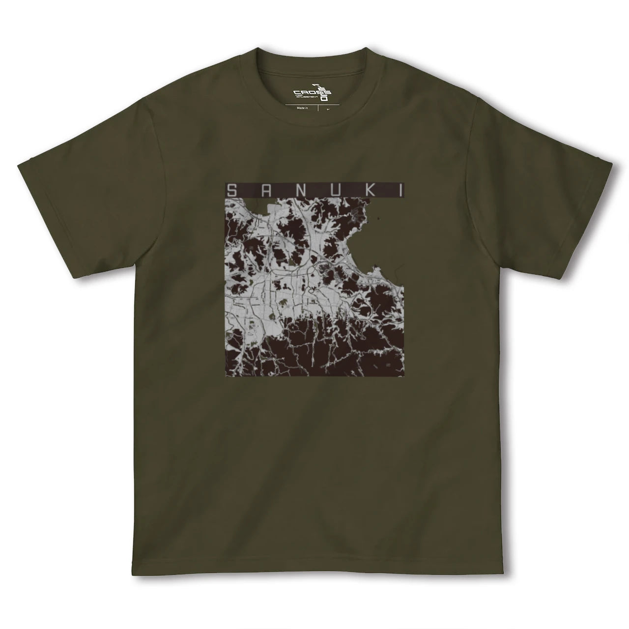 【さぬき(香川県)】地図柄ヘビーウェイトTシャツ