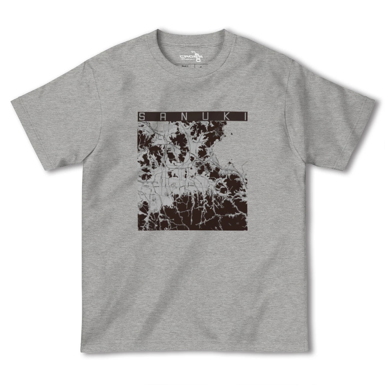 【さぬき(香川県)】地図柄ヘビーウェイトTシャツ