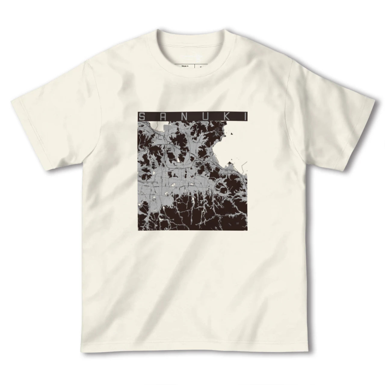 【さぬき(香川県)】地図柄ヘビーウェイトTシャツ