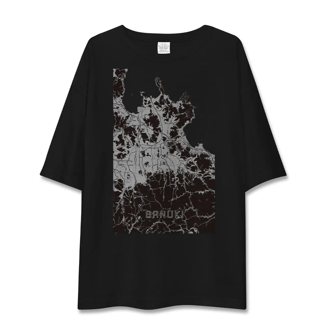 【さぬき(香川県)】地図柄ビッグシルエットTシャツ