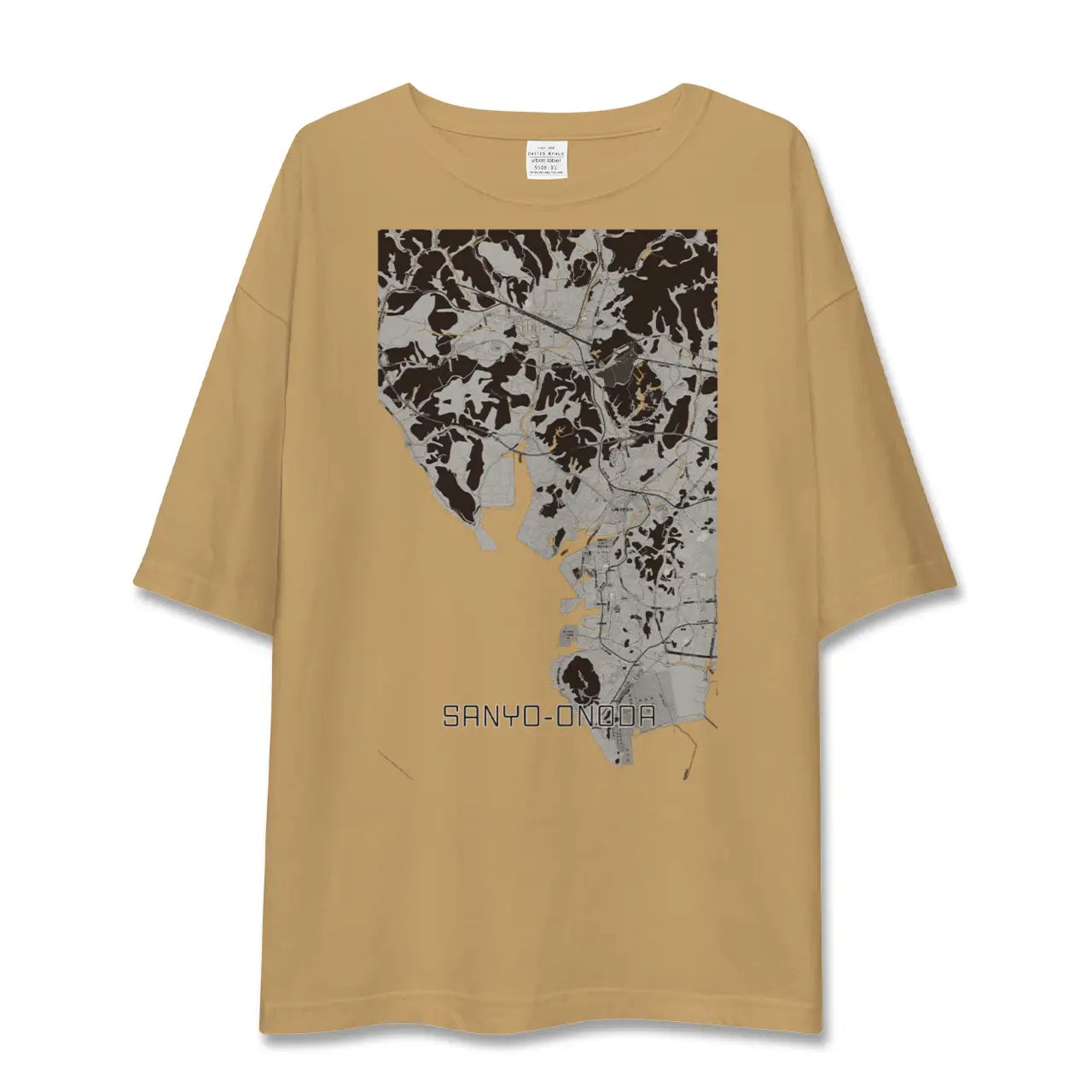 【山陽小野田(山口県)】地図柄ビッグシルエットTシャツ