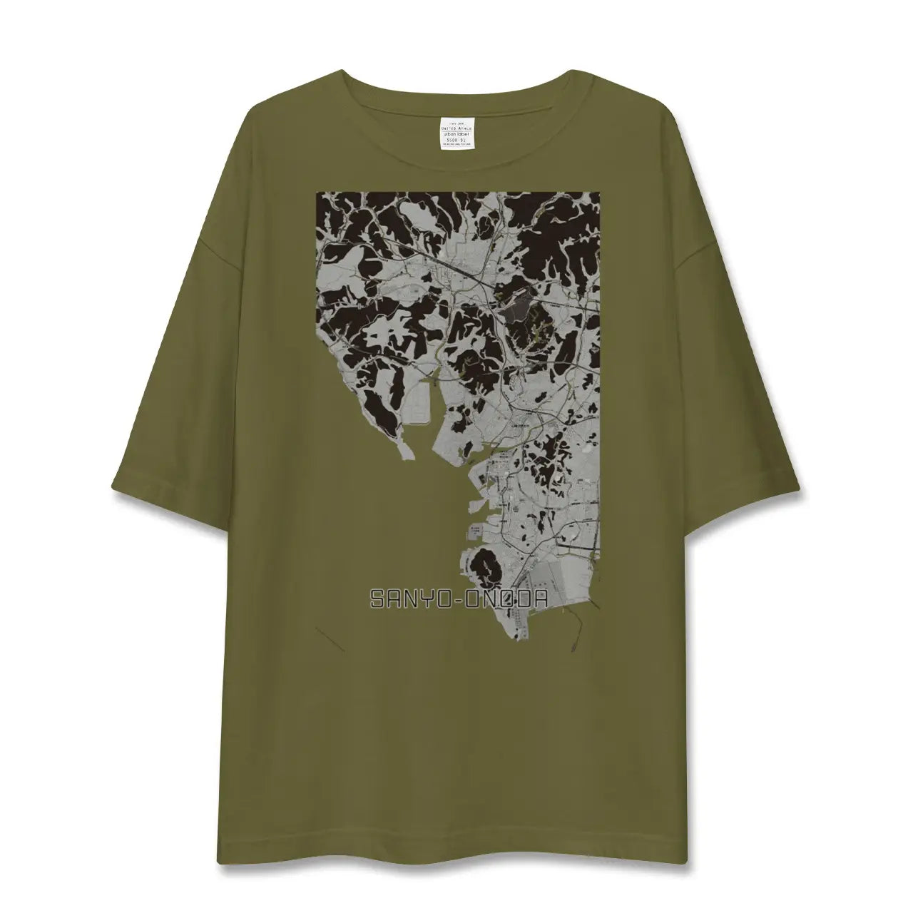 【山陽小野田(山口県)】地図柄ビッグシルエットTシャツ