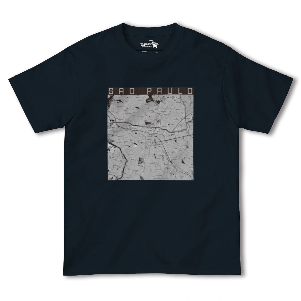 【サンパウロ(ブラジル)】地図柄ヘビーウェイトTシャツ