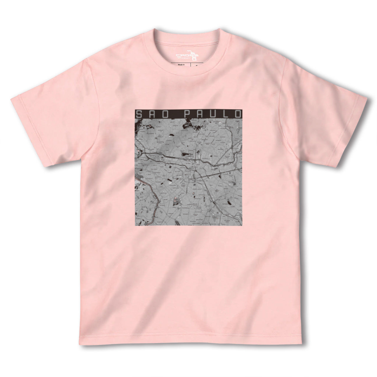 【サンパウロ(ブラジル)】地図柄ヘビーウェイトTシャツ