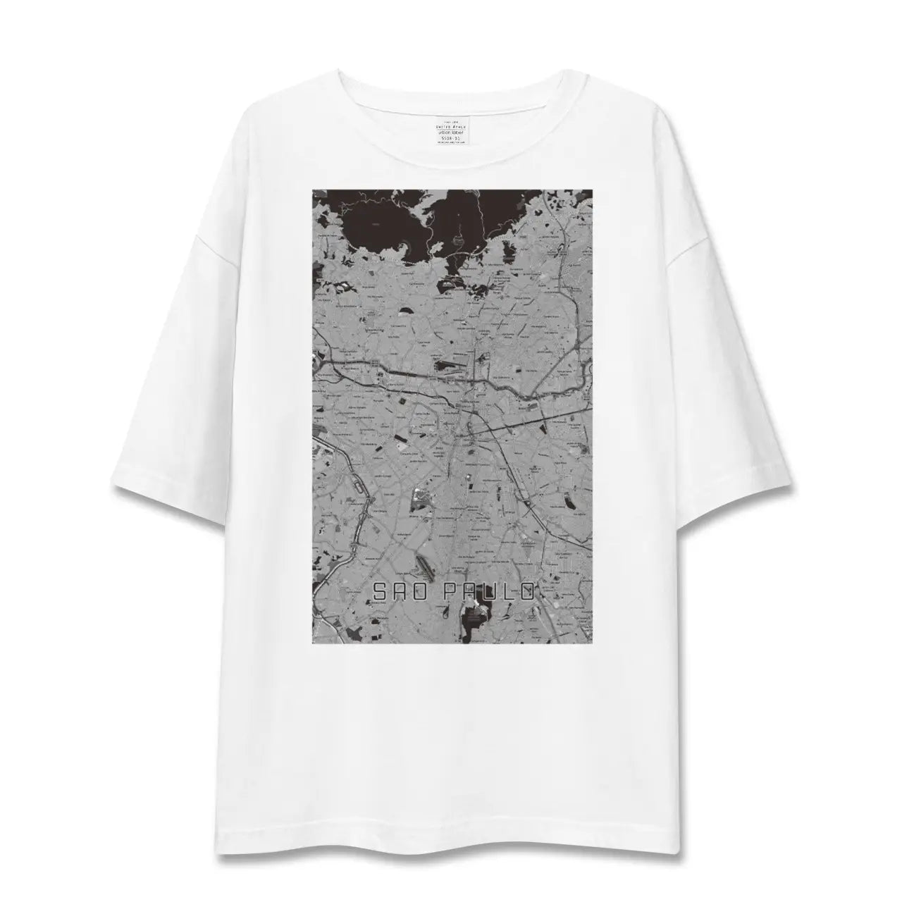 【サンパウロ(ブラジル)】地図柄ビッグシルエットTシャツ
