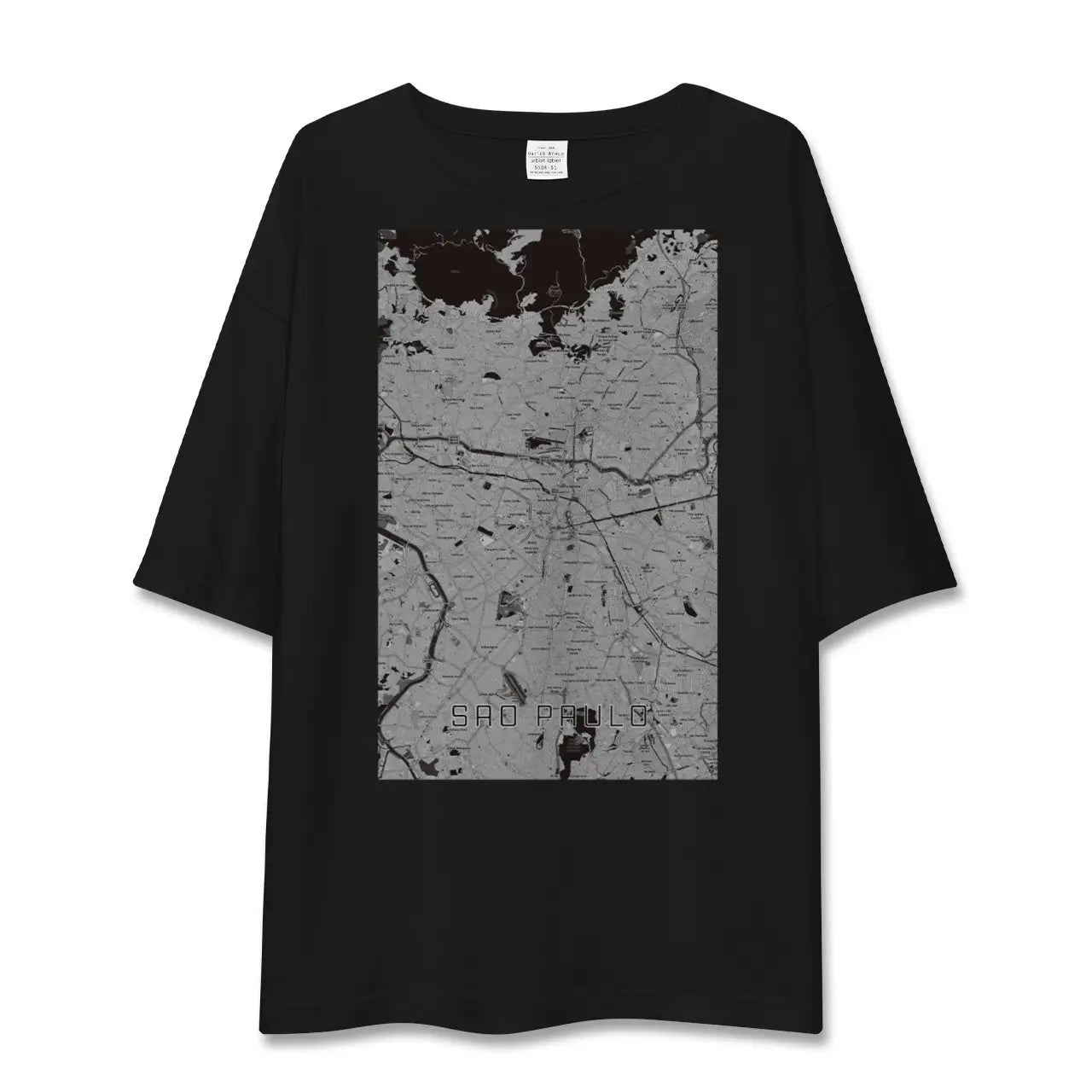 【サンパウロ(ブラジル)】地図柄ビッグシルエットTシャツ