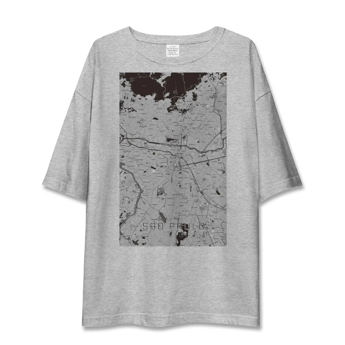 【サンパウロ(ブラジル)】地図柄ビッグシルエットTシャツ