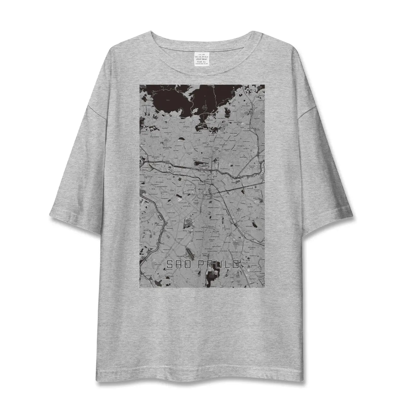 【サンパウロ(ブラジル)】地図柄ビッグシルエットTシャツ