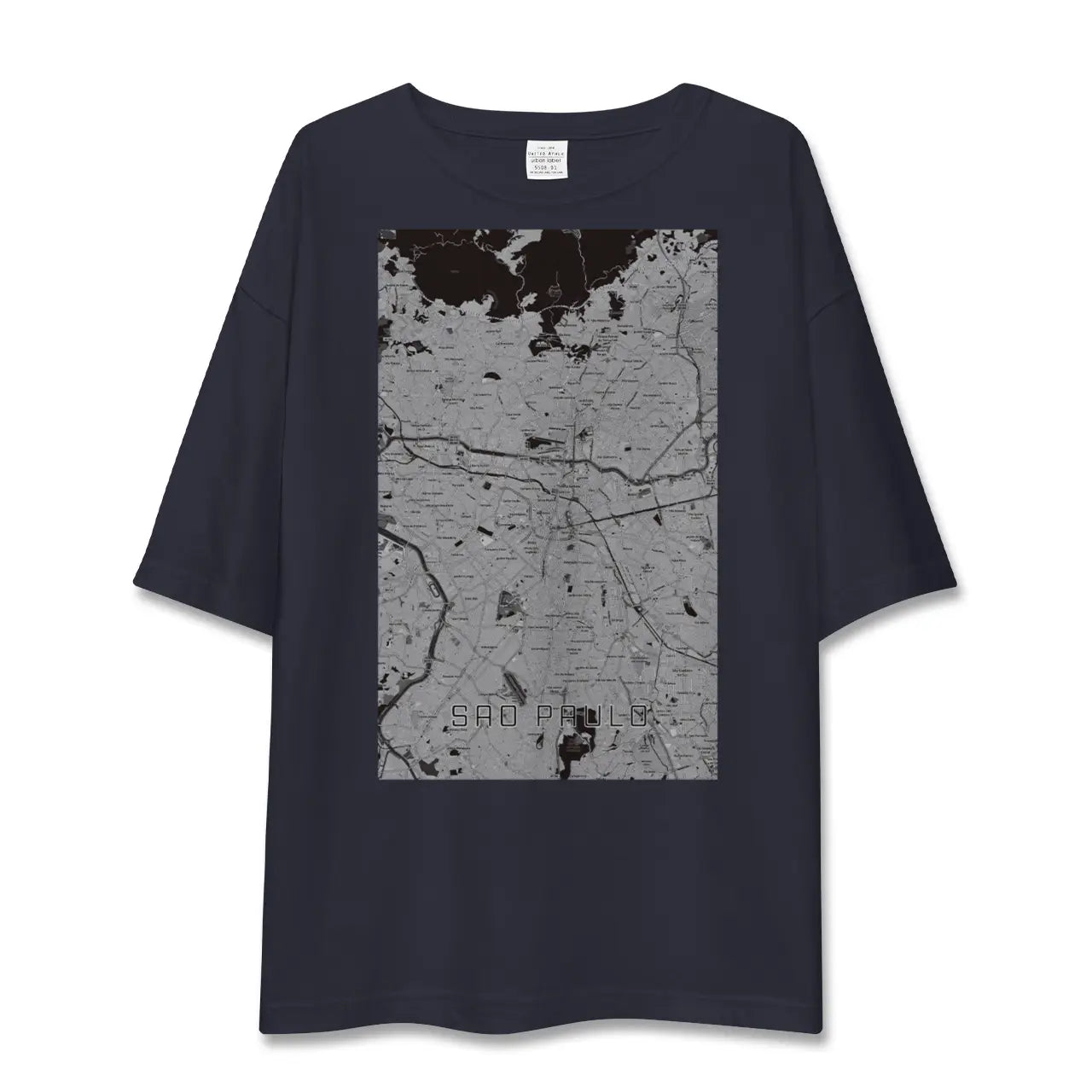 【サンパウロ(ブラジル)】地図柄ビッグシルエットTシャツ