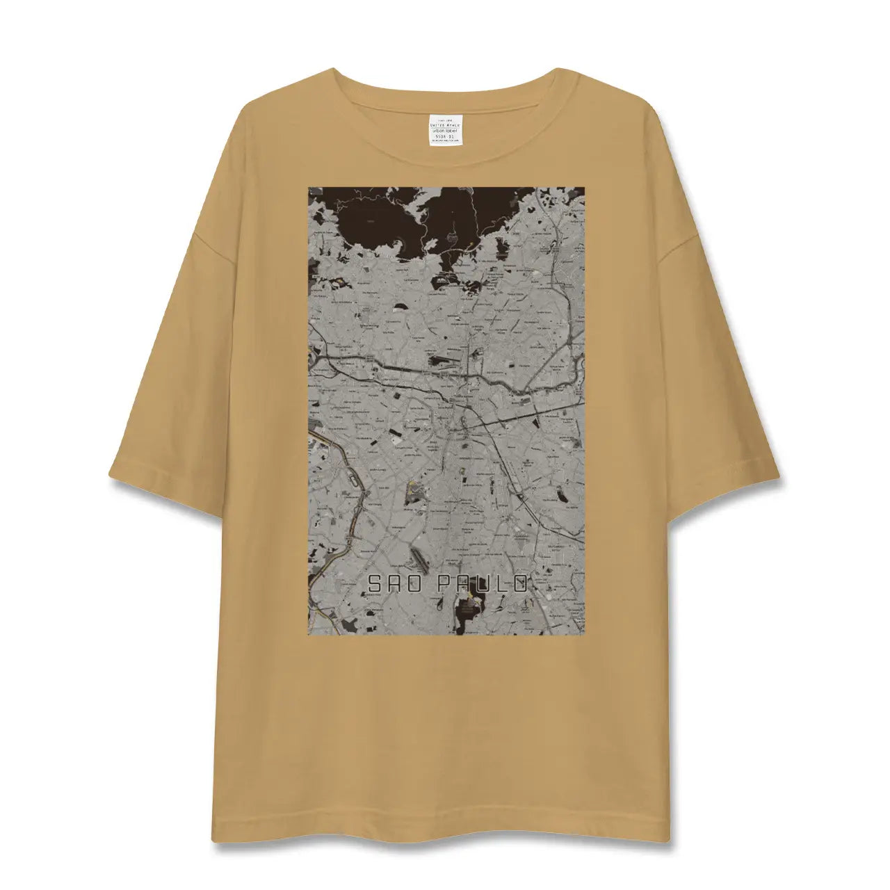 【サンパウロ(ブラジル)】地図柄ビッグシルエットTシャツ