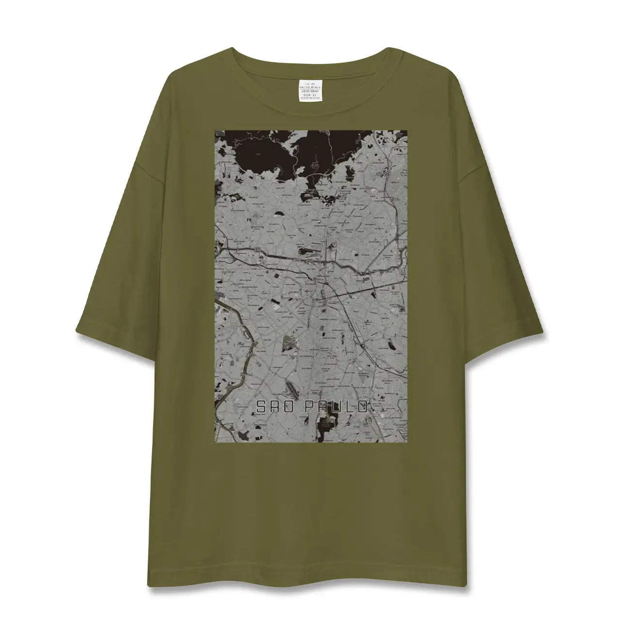 【サンパウロ(ブラジル)】地図柄ビッグシルエットTシャツ