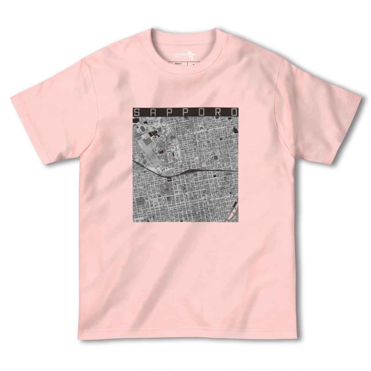 【札幌2(北海道)】地図柄ヘビーウェイトTシャツ