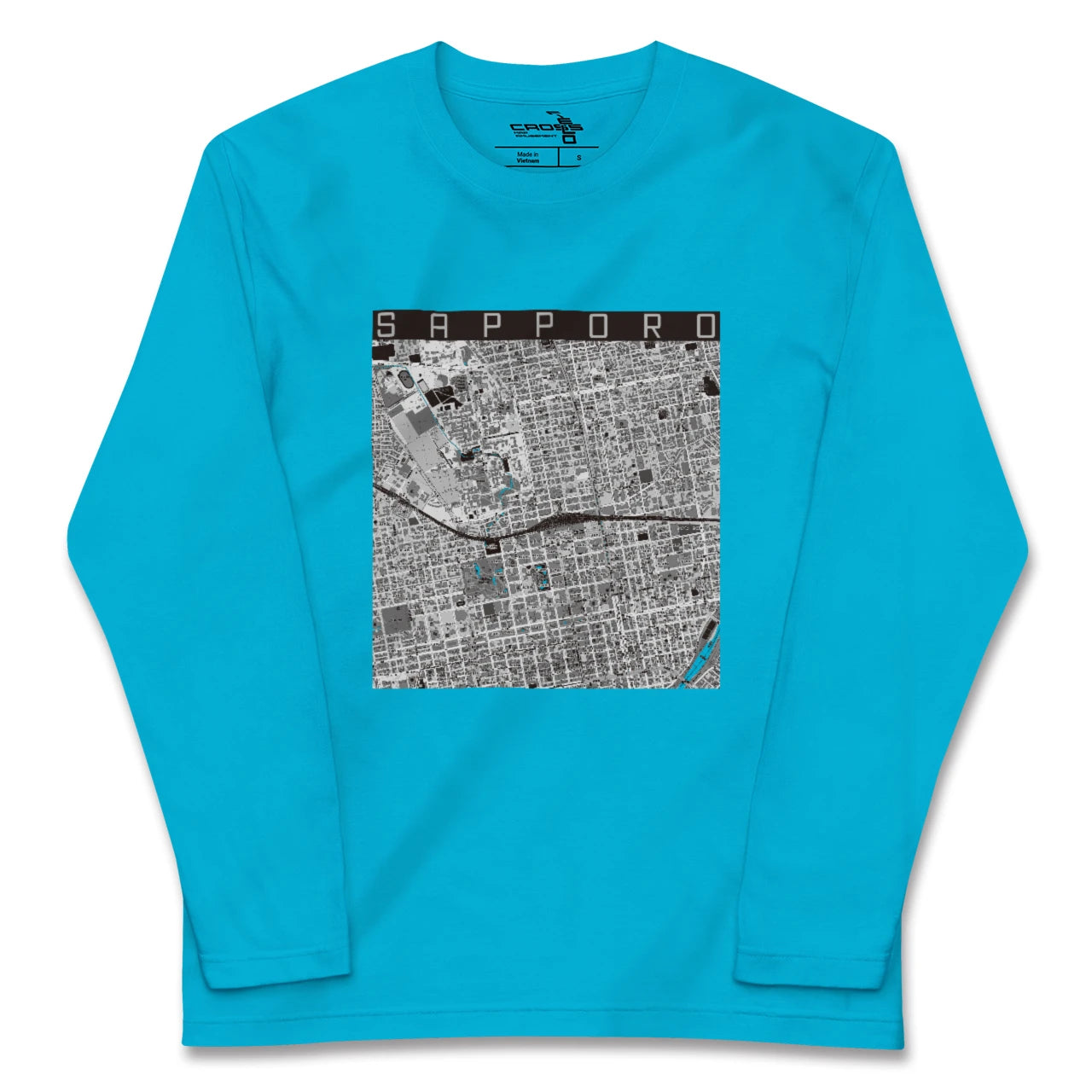 【札幌2(北海道)】地図柄ロングスリーブTシャツ