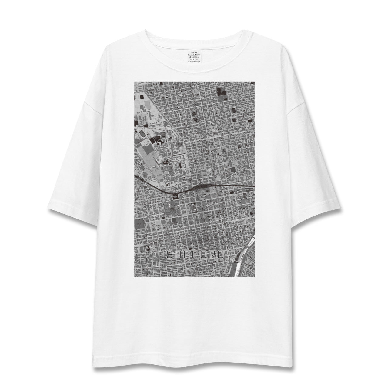 【札幌2(北海道)】地図柄ビッグシルエットTシャツ