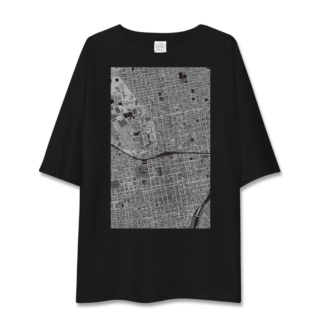 【札幌2(北海道)】地図柄ビッグシルエットTシャツ