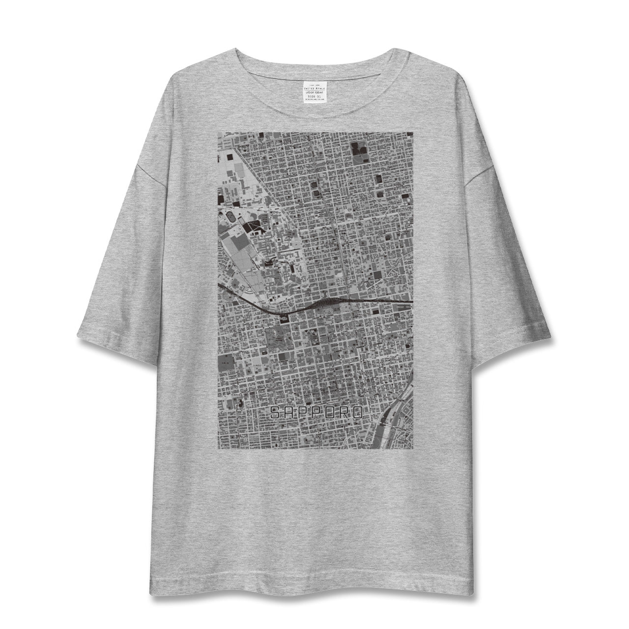 【札幌2(北海道)】地図柄ビッグシルエットTシャツ