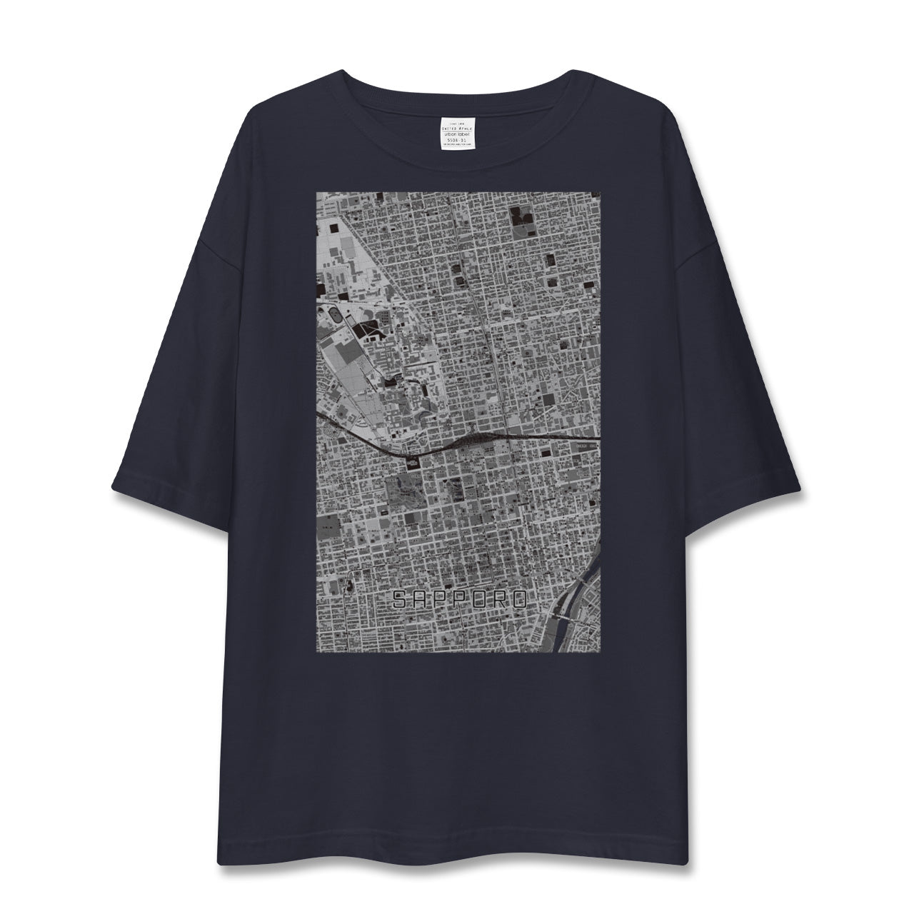 【札幌2(北海道)】地図柄ビッグシルエットTシャツ
