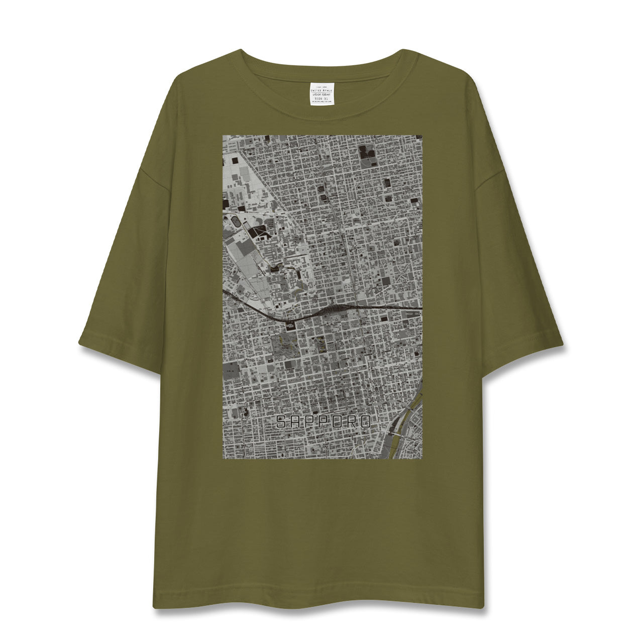 【札幌2(北海道)】地図柄ビッグシルエットTシャツ
