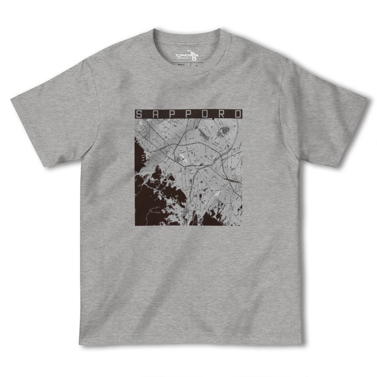 【札幌3(北海道)】地図柄ヘビーウェイトTシャツ