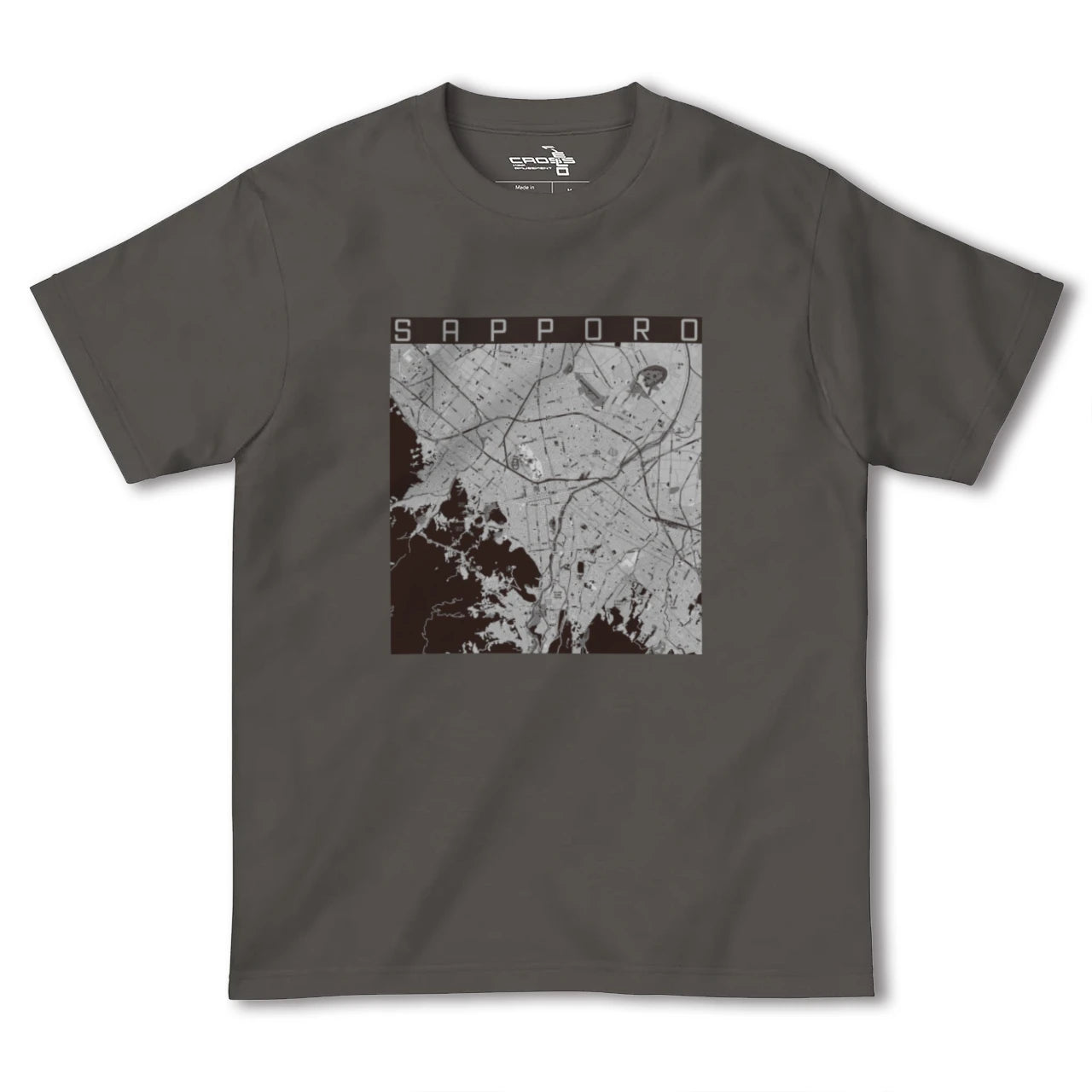 【札幌3(北海道)】地図柄ヘビーウェイトTシャツ